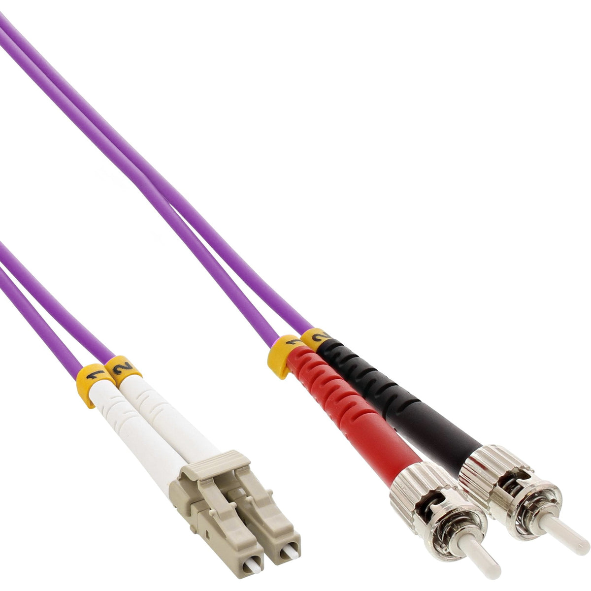 Cable Duplex De Fibra Óptica Inline Lc/St 50/125?M Om4 7.5m