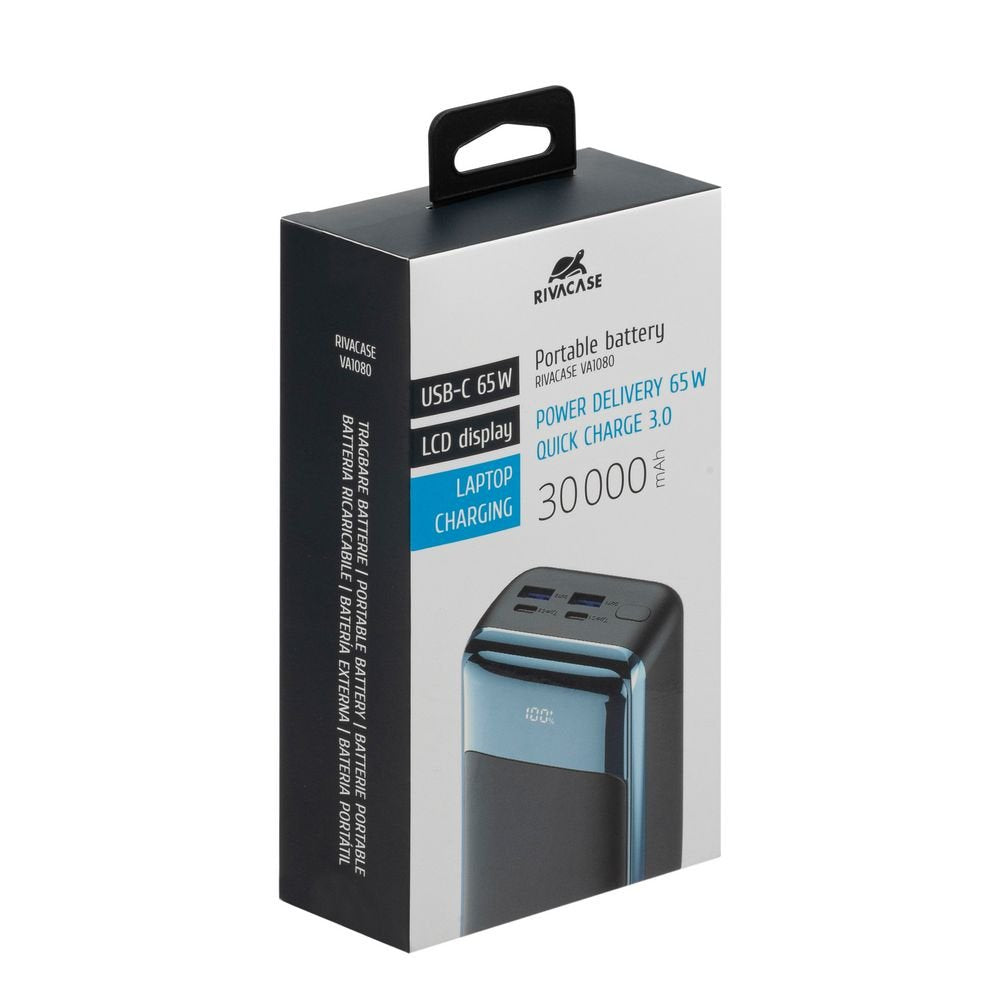 Rivacase Va1080 Qc/Pd 65w 30000 Mah Black