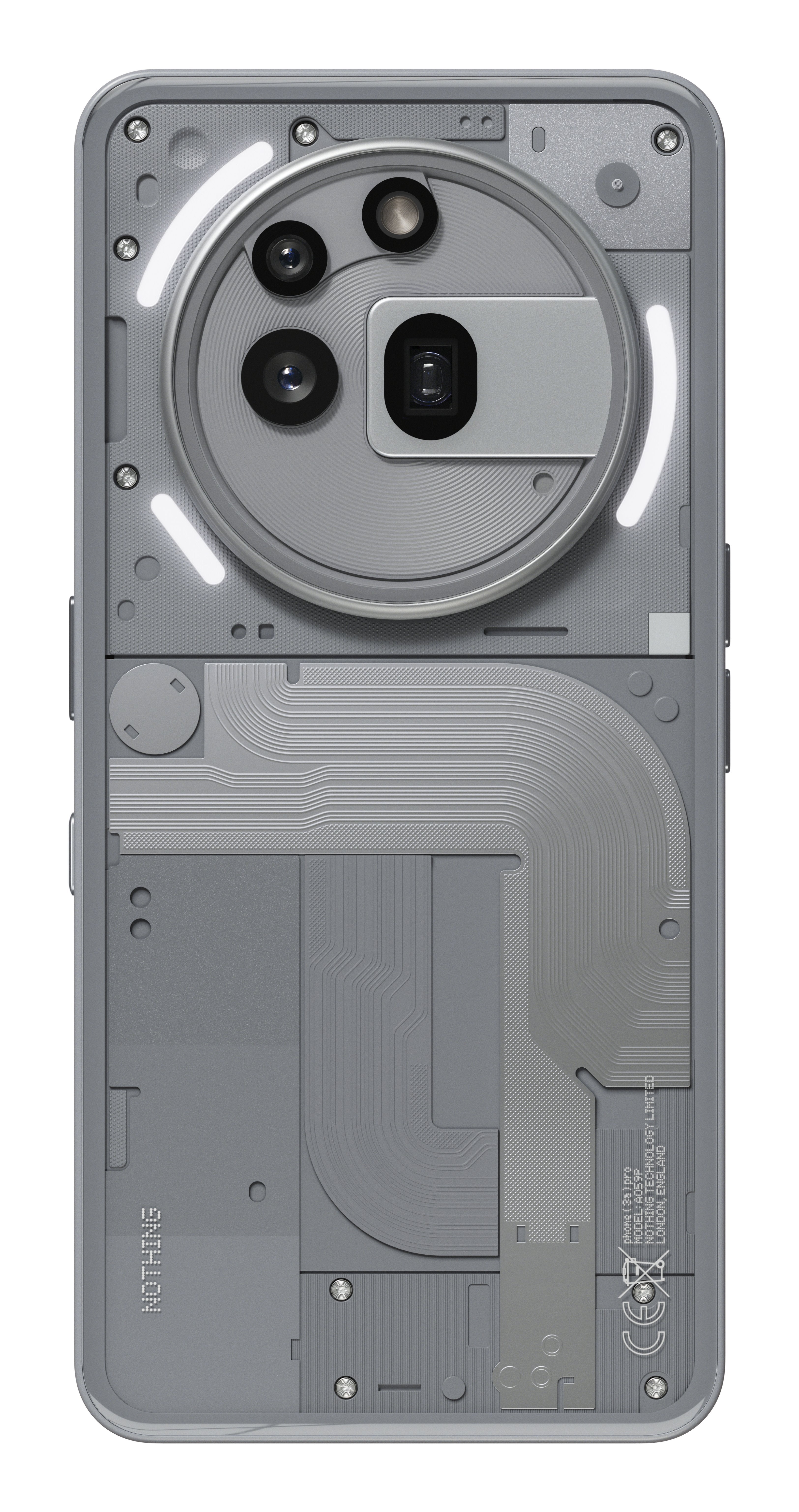EAN 6974434224438 - Nothing Phone (3a) Pro 17,2 cm (6.77") SIM doble Android 15 5G USB Tipo C 12 GB 256 GB 5000 mAh Gris imagen 3
