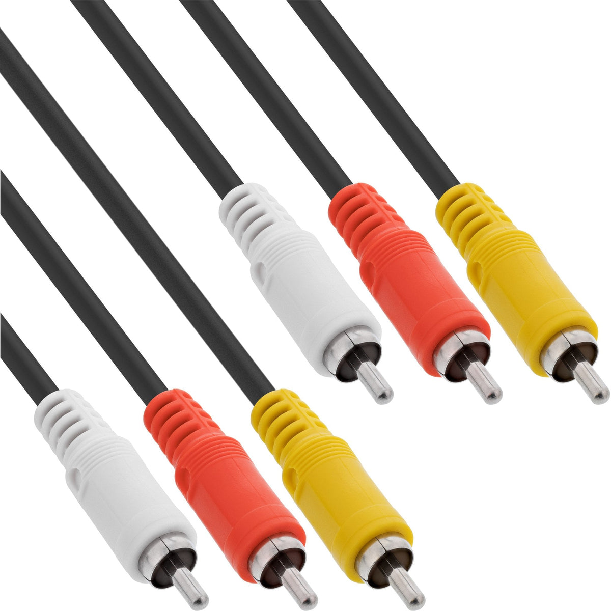 Cable Audio/Video Inline 3x Rca Macho A Macho 2m