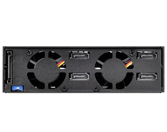 Silverstone Fs204 Bahía Frontal 5.25" Negro Para 4 Discos Duros Sata 2.5"