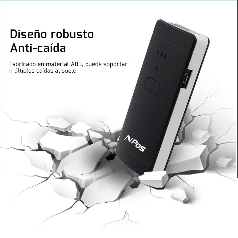 EAN 7427244626484 - AVPos AVP-BP200-2D lector de código de barras Lector de códigos de barras manos libres 1D/2D CMOS Negro,  imagen 22