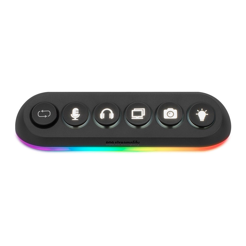 Mreamplify Hub Deck 5, 4x Usb 3.0, 1x Usb 2.0, Rgb, 12v, Eu-Netzcable - Negro