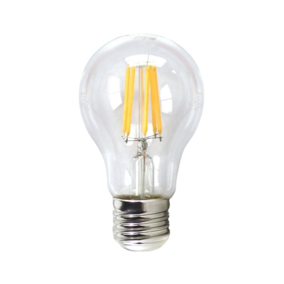 Bombilla Led Silver Electronic Eco Filamento Trans. Estandar 6w=80w -  E27 -  3000k Luz Calida