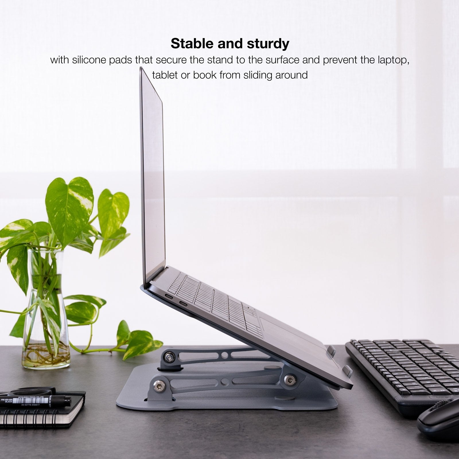 EAN 8433281012837 - TooQ TQLRS0012-AL-G soporte para ordenador portátil Soporte para ordenador portátil y tableta 43,9 cm (17 imagen 6