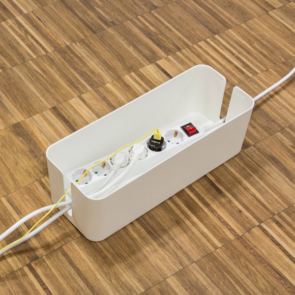 Logilink Kab0078 Organizador De Cables Universal Caja De Cables Blanco 3 Pieza(S)