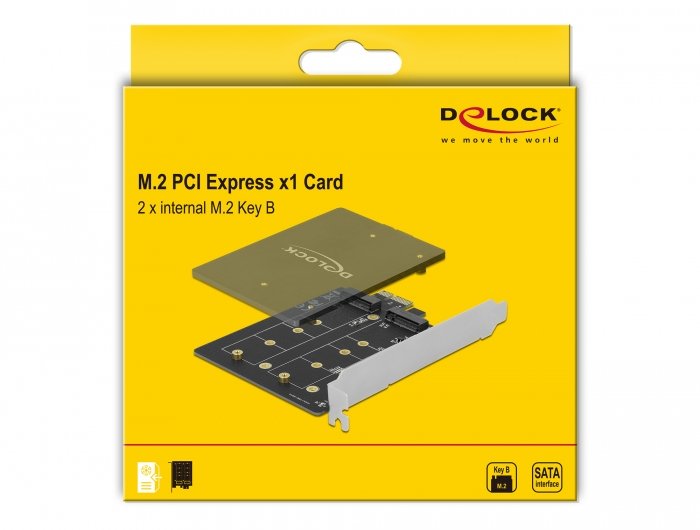Delock Tarjetas Pci Express X1 --> 2 X Ranuras M.2 Key B