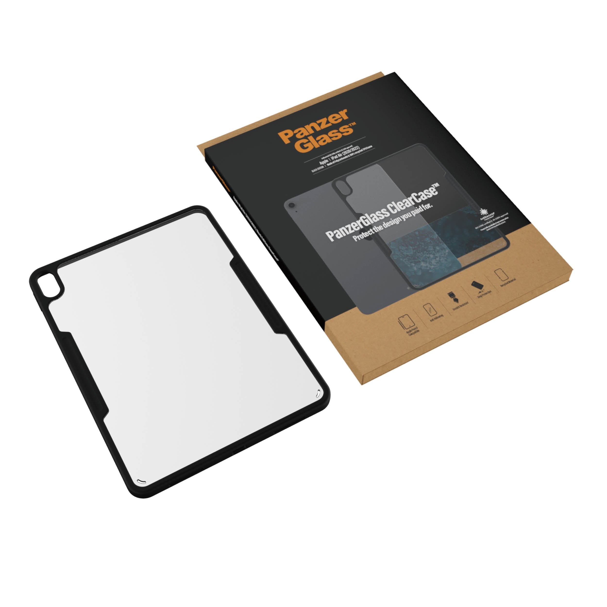 EAN 5711724002922 - PanzerGlass ® ClearCase™ iPad Air 10.9'' (2020, 2022) funda para teléfono móvil 27,9 cm (11") Negro imagen 5