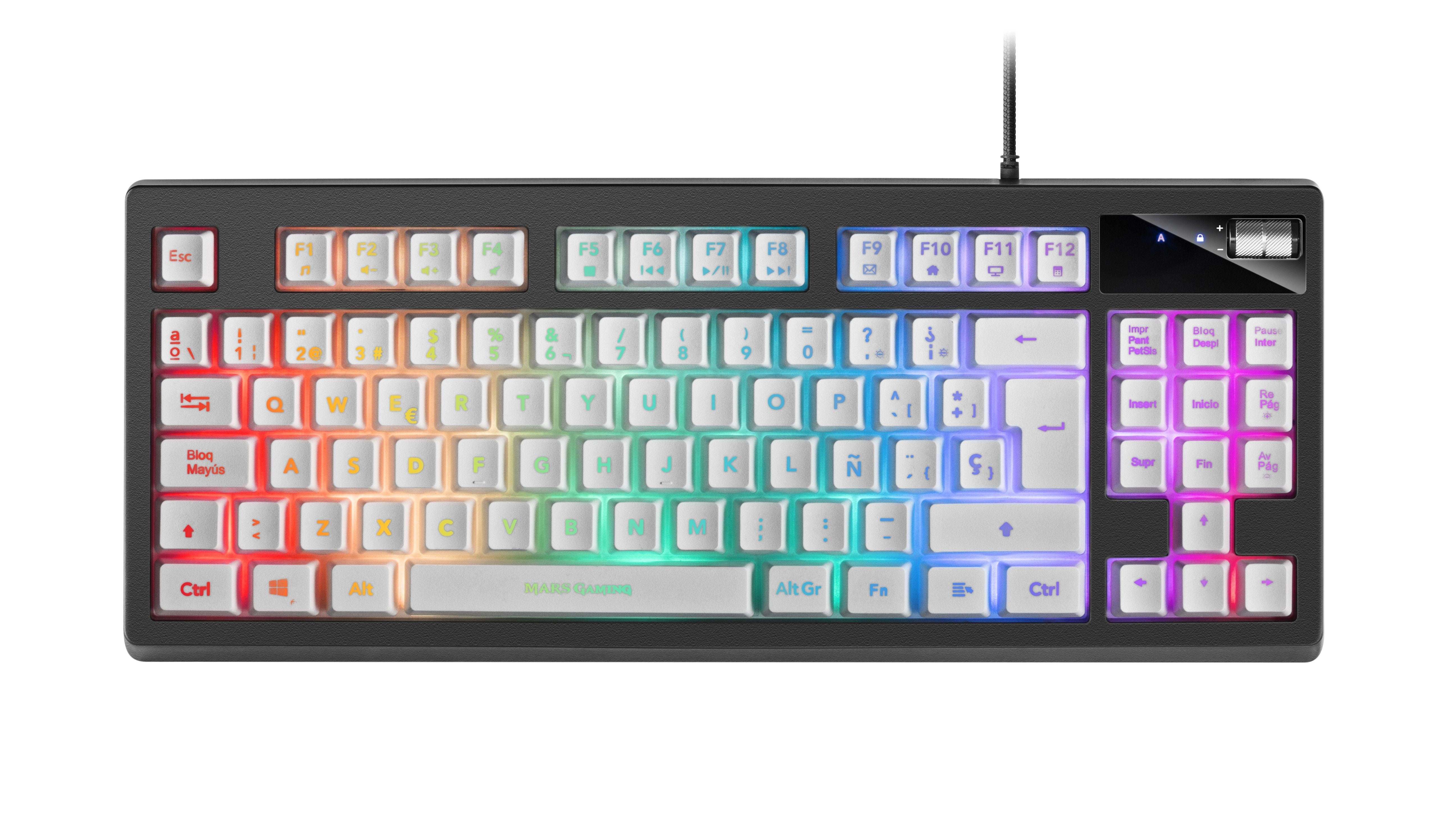 EAN 4710562755619 - Mars Gaming MKAXWES teclado Juego USB Negro, Blanco imagen 5