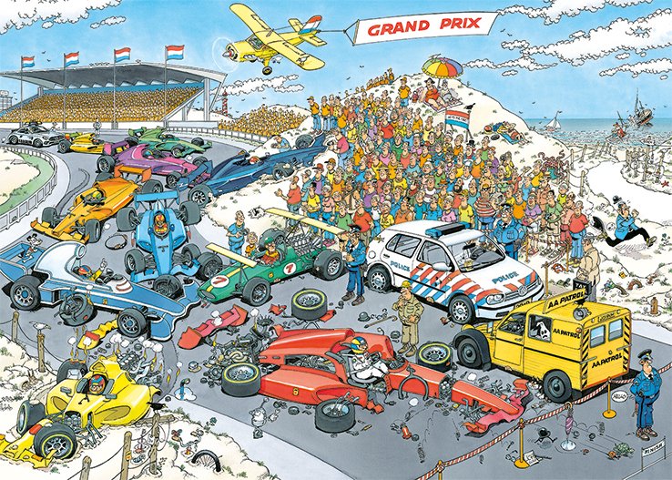 Jumbo Jan Van Haasteren Formel 1 Der Start 1000 Teile Puzzle (19093)