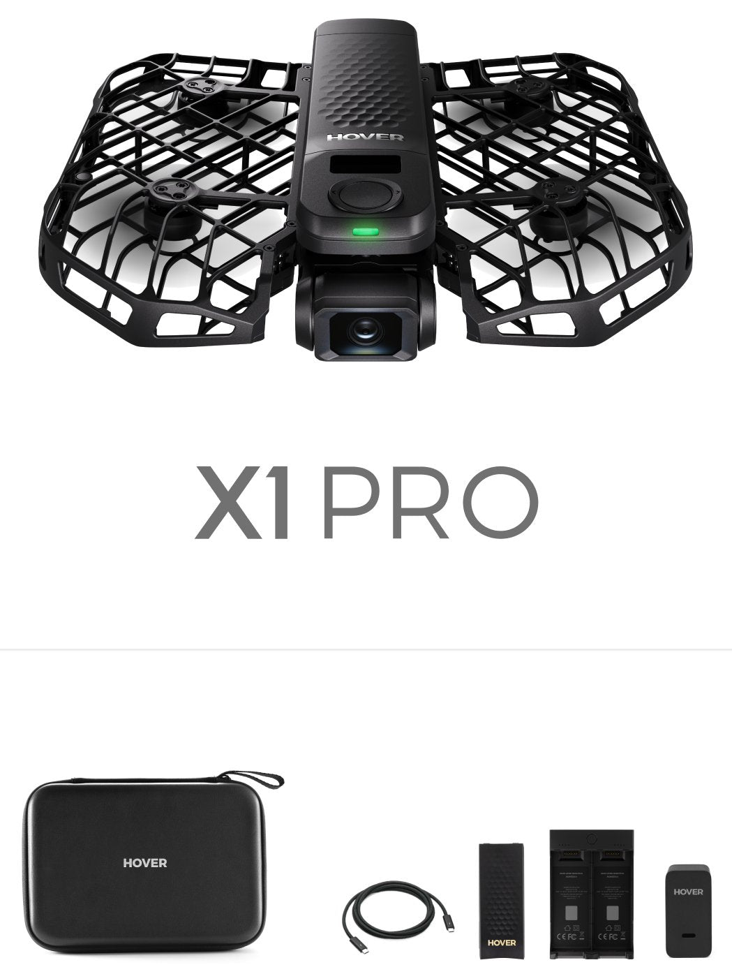EAN 6977791920029 - HOVERAir X1 Pro Basic Combo 4 rotores Cuadricóptero 12 MP 3840 x 2160 Pixeles 1920 mAh Negro imagen 1