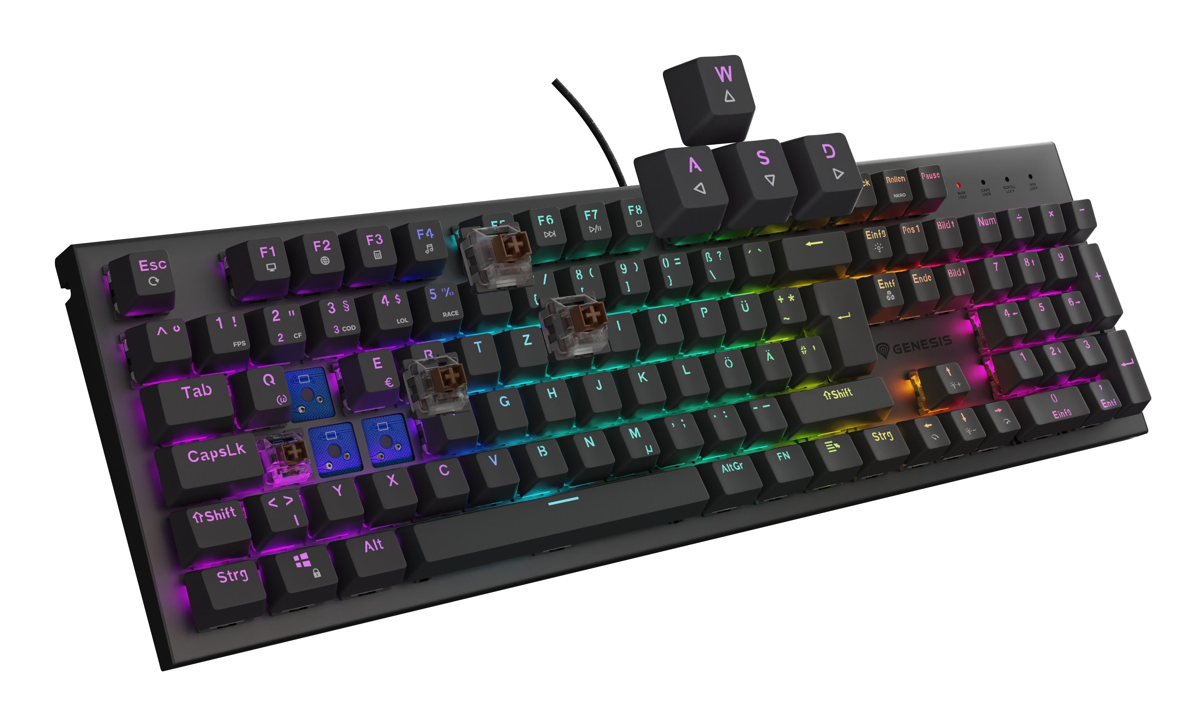 EAN 5901969444599 - GENESIS Thor 303 teclado Juego USB QWERTZ Alemán Negro imagen 8