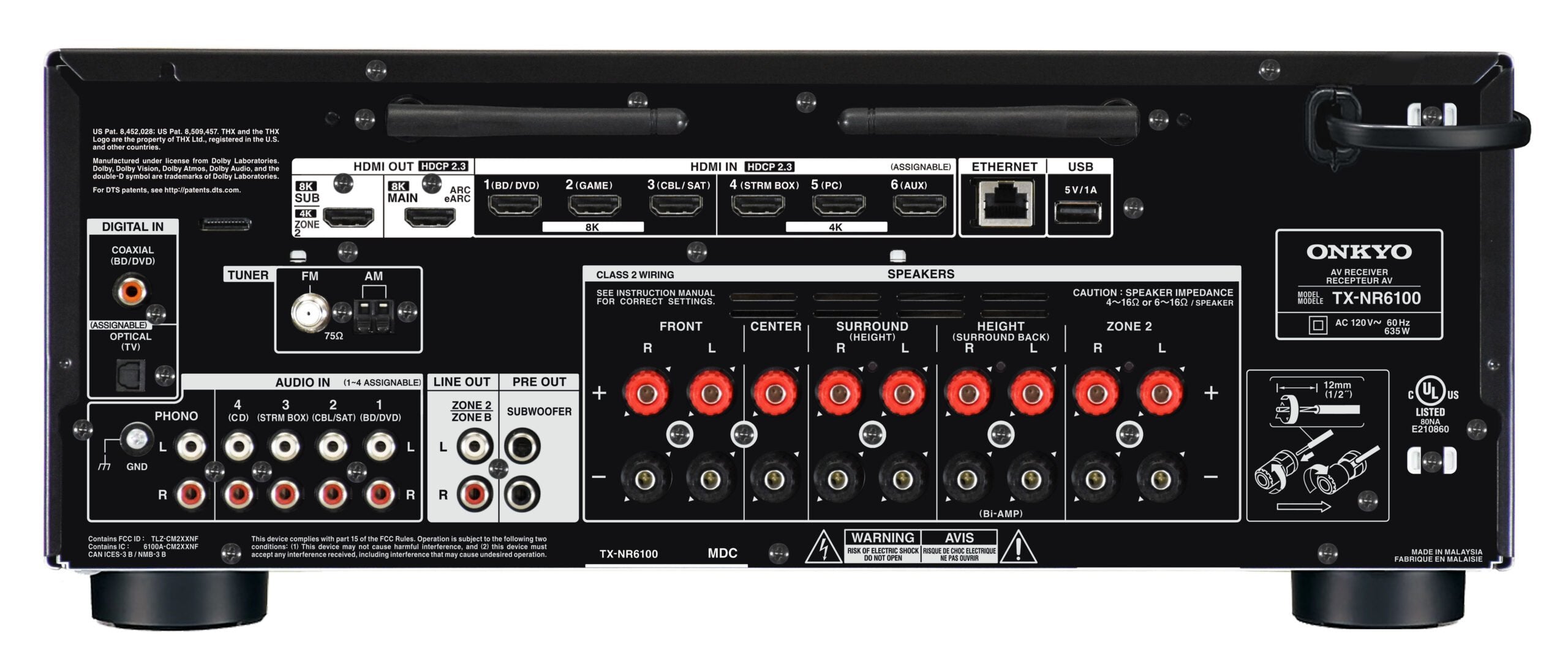 Onkyo Tx-Nr6100-B Czarny