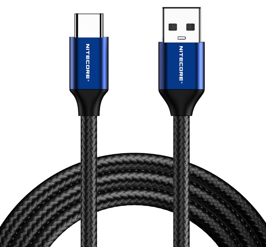 EAN 6952506493272 - Nitecore UAC20 cable USB USB 2.0 1 m USB C USB A Negro, Azul imagen 1