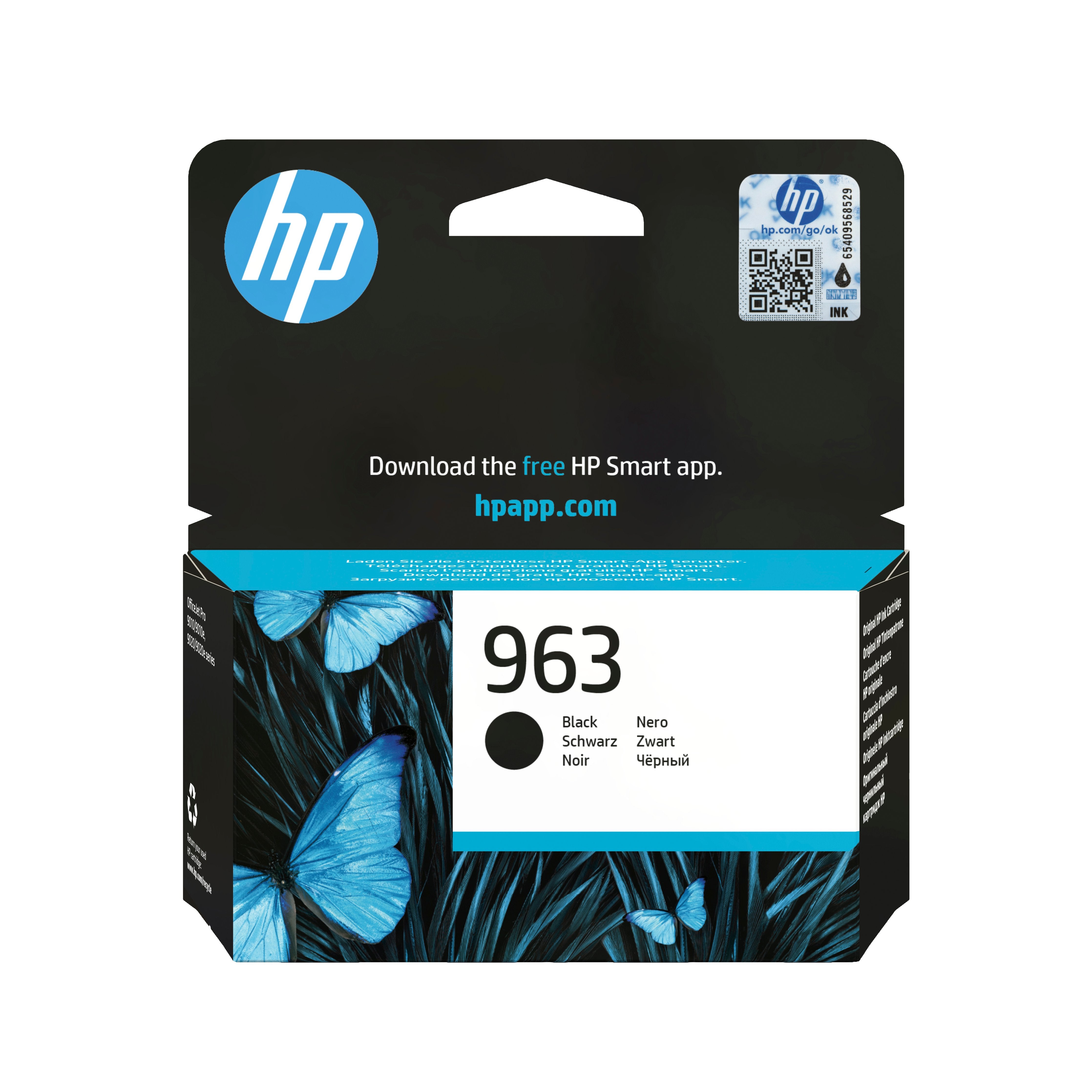 EAN 0192545866477 - HP 963 Black Original Ink Cartridge cartucho de tinta 1 pieza(s) Rendimiento estándar imagen 1