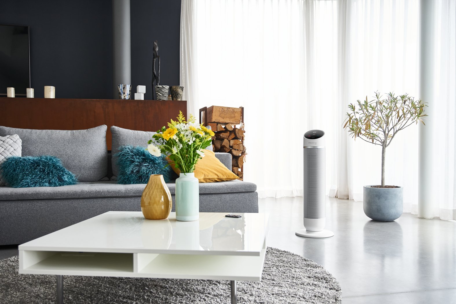 Calefactor  Rowenta Silent Comfort Hq8120 Eléctrico Interior Plata 2400 W Ventilador Eléctrico