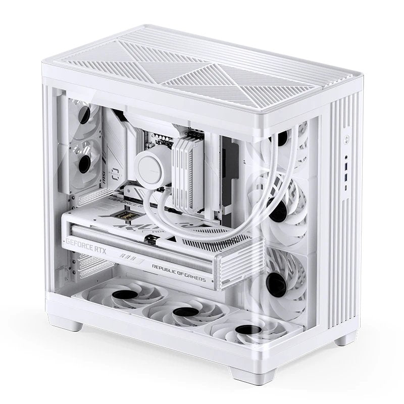 Jonsbo Tk-4 Carcasa, Midi-Tower, Atx, Tempered Glass - Blanco