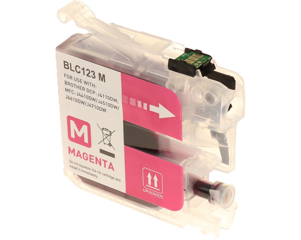 G&G Tintencartucho Compatible Con Brother Lc-123m Magenta