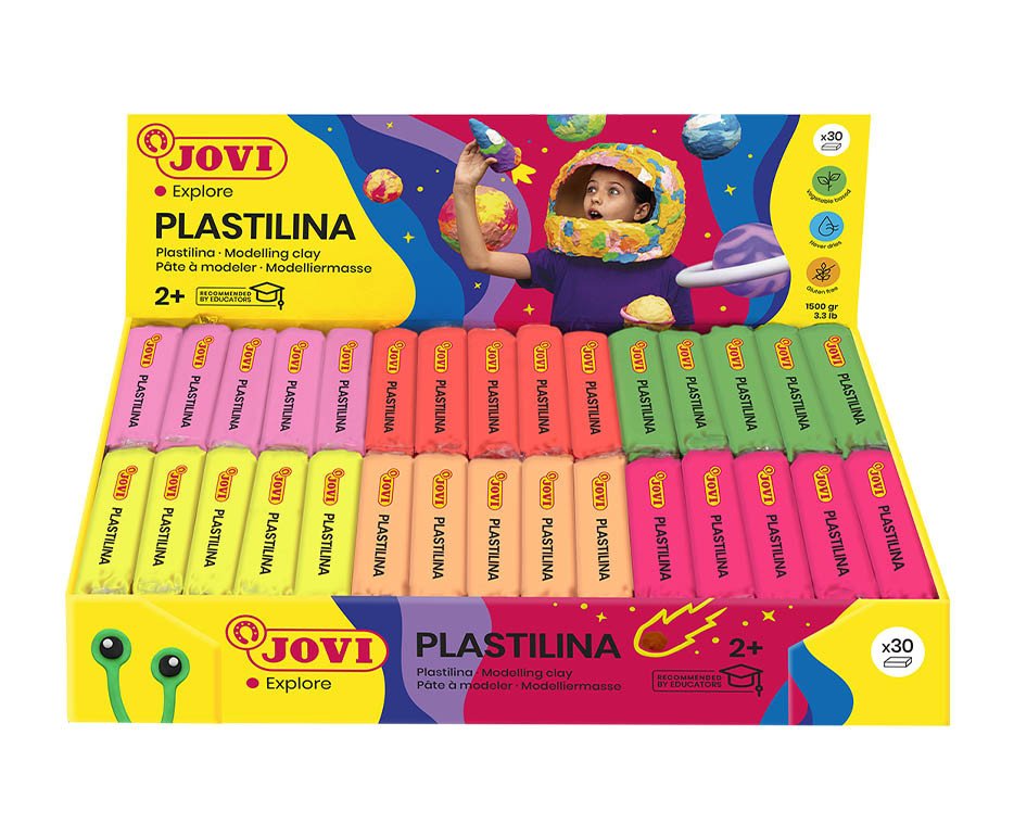 EAN 8412027003377 - Jovi 70P Pasta de modelar 1,66 kg Marrón, Verde, Verde claro, Naranja, Rosa, Rosa 1 pieza(s) imagen 1