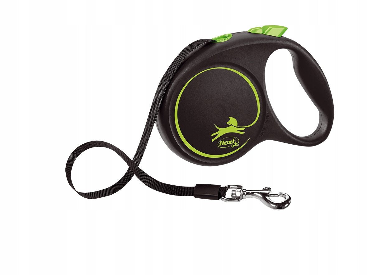 EAN 4000498034002 - Flexi Black Design M 5 m Negro, Verde Perro Correa retráctil imagen 1