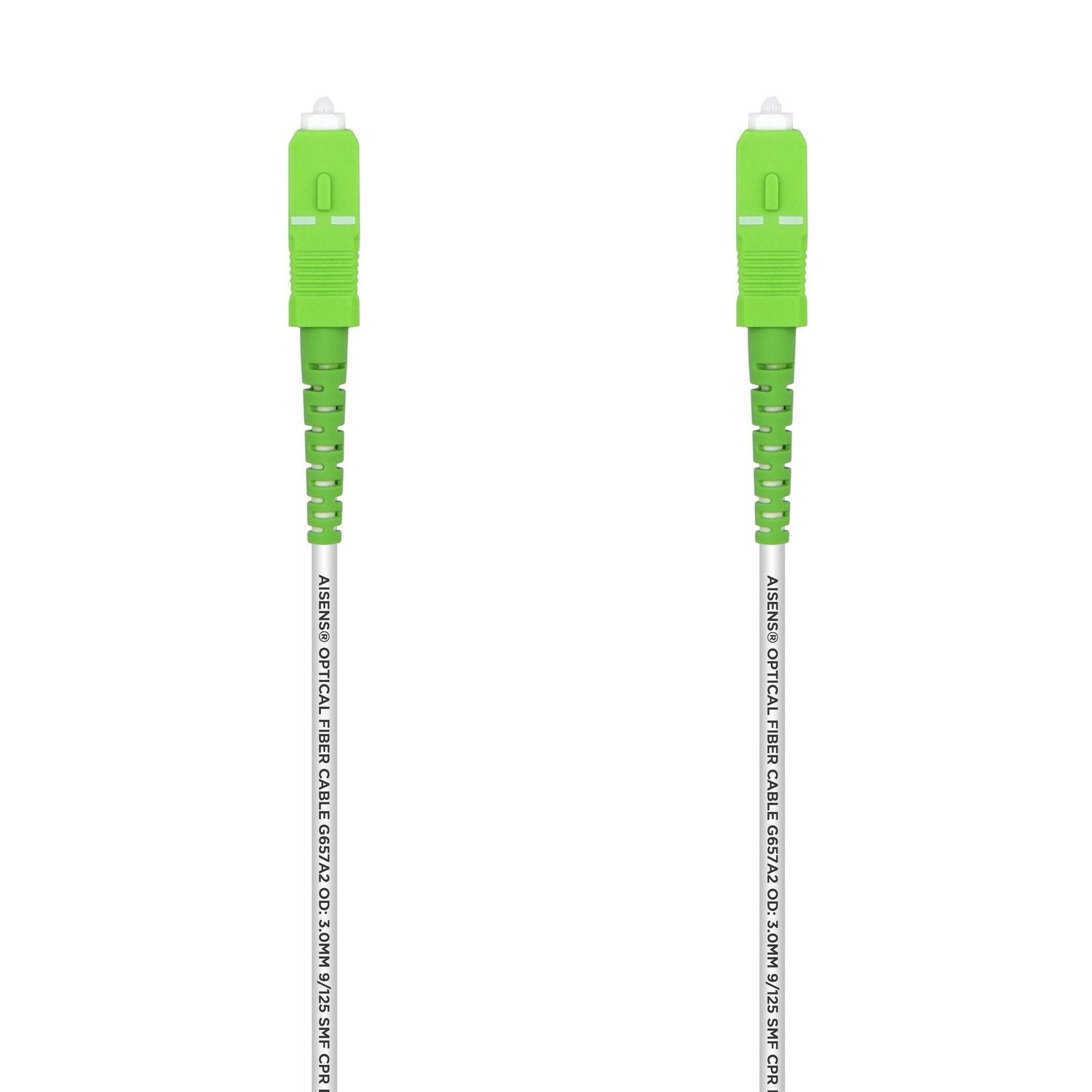 Aisens Cable Fibra Optica G657a2 3.0 9/125 Smf Simplex Cpr Dca Lszh - Sc/Apc-Sc/Apc - 1m - Blanco