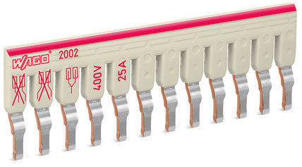 Wago 2002-482 Schachtelbrcker, 12-Fach,Isoliert, Lichtgrau