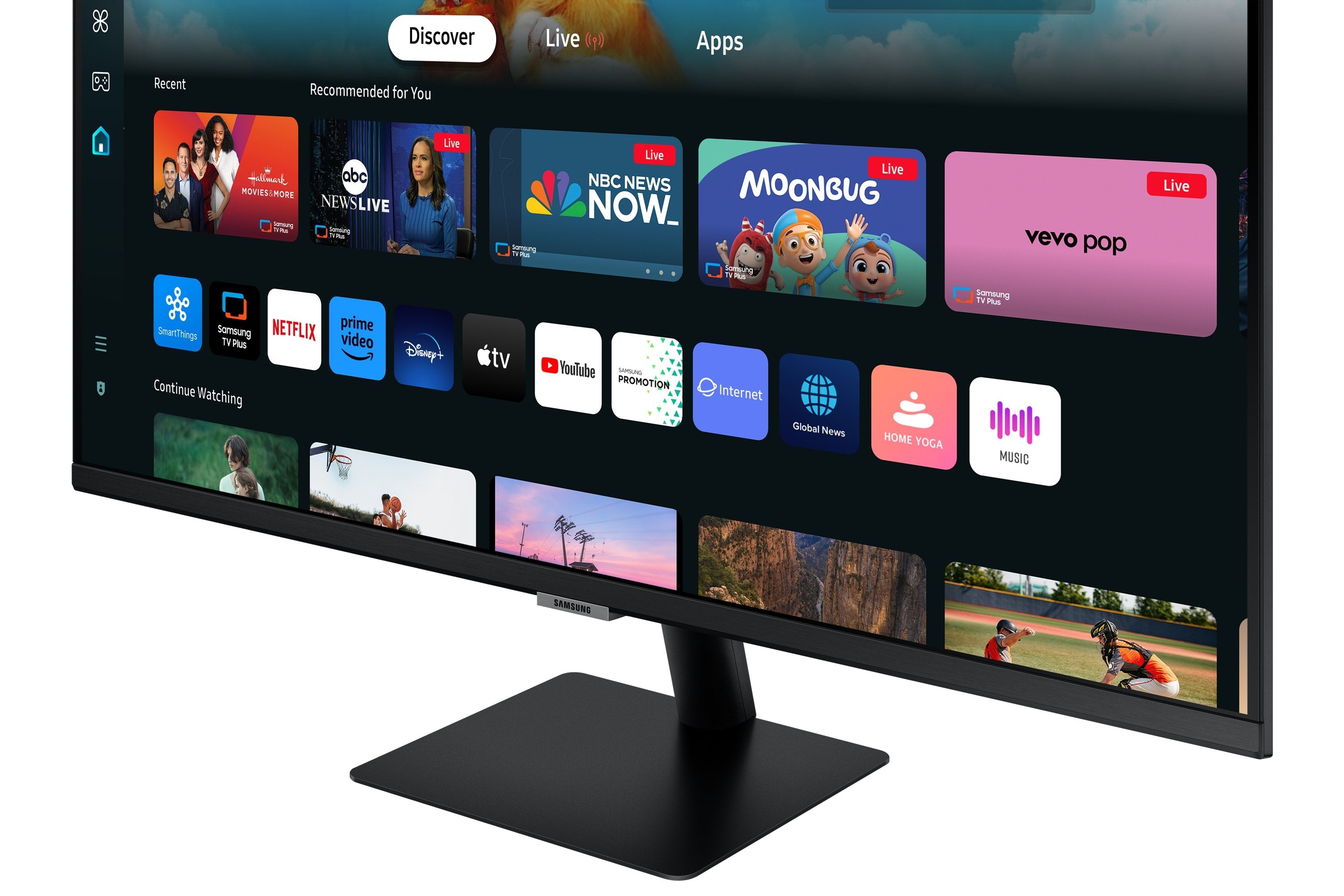 Monitor Smart Samsung M5 S27dm502eu 27' Full Hd Multimedia Smart Tv Negro