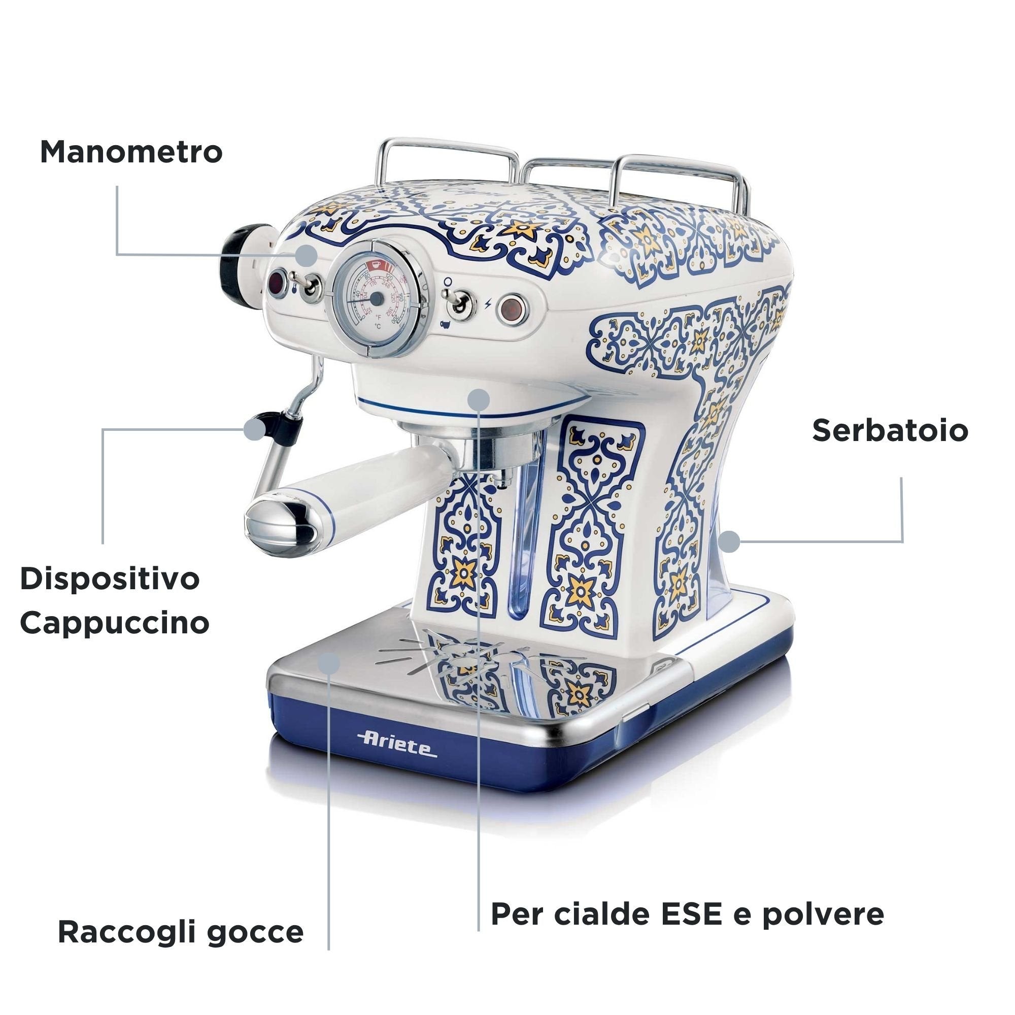 EAN 8003705122949 - Ariete 1389/1C Manual Máquina espresso 0,9 L imagen 5