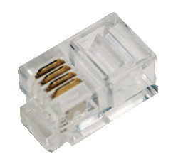 Modular Plug Rj10 4p4c  Unshielded, 100pcs. Rj10 4p4c
