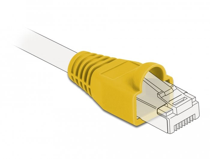Knickschutztülle Für Rj45 Stecker Gelb 20 Stück