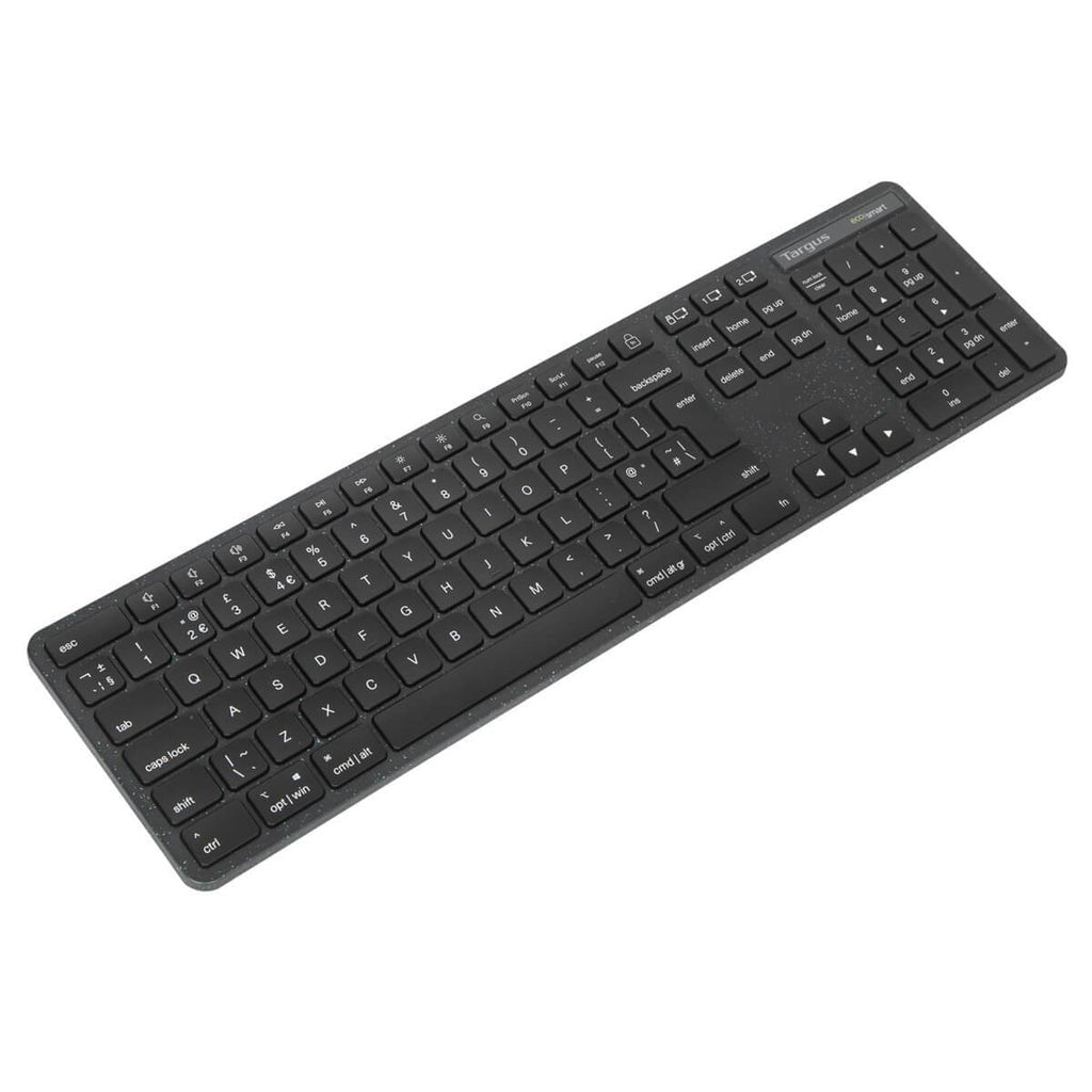Targus Ecosmart Teclado Full Size Antimicrobiano Inalámbrico Bluetooth 5.0 2.4 Ghz Azerty Francés Negro