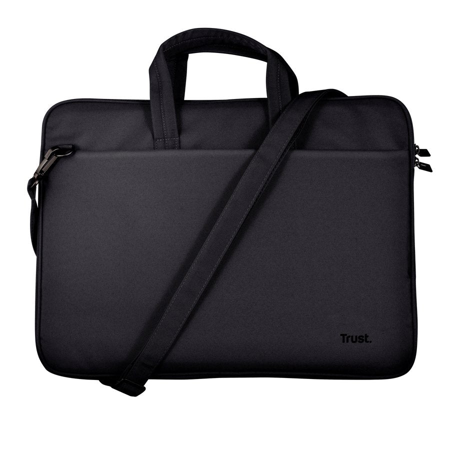Maletin De Portátil 14" Trust Bologna Slim Eco Compartimento Acolchado Negro