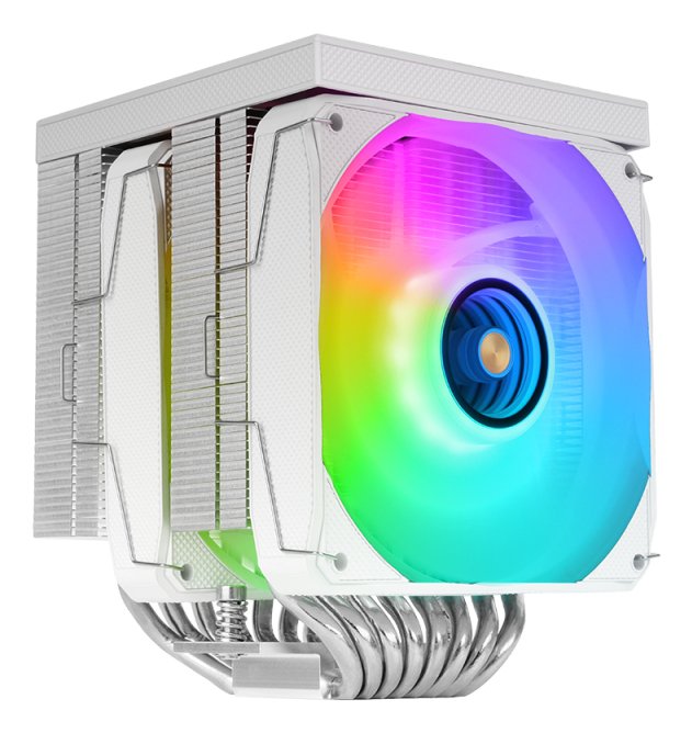 Refrigeración Cpu  A-Rgb Mcpu-Lcd Pro Blanco Mars Gaming Lcd / 120 Mm Argb / 6 Heatpipes / Tdp 300w / Intel & Amd