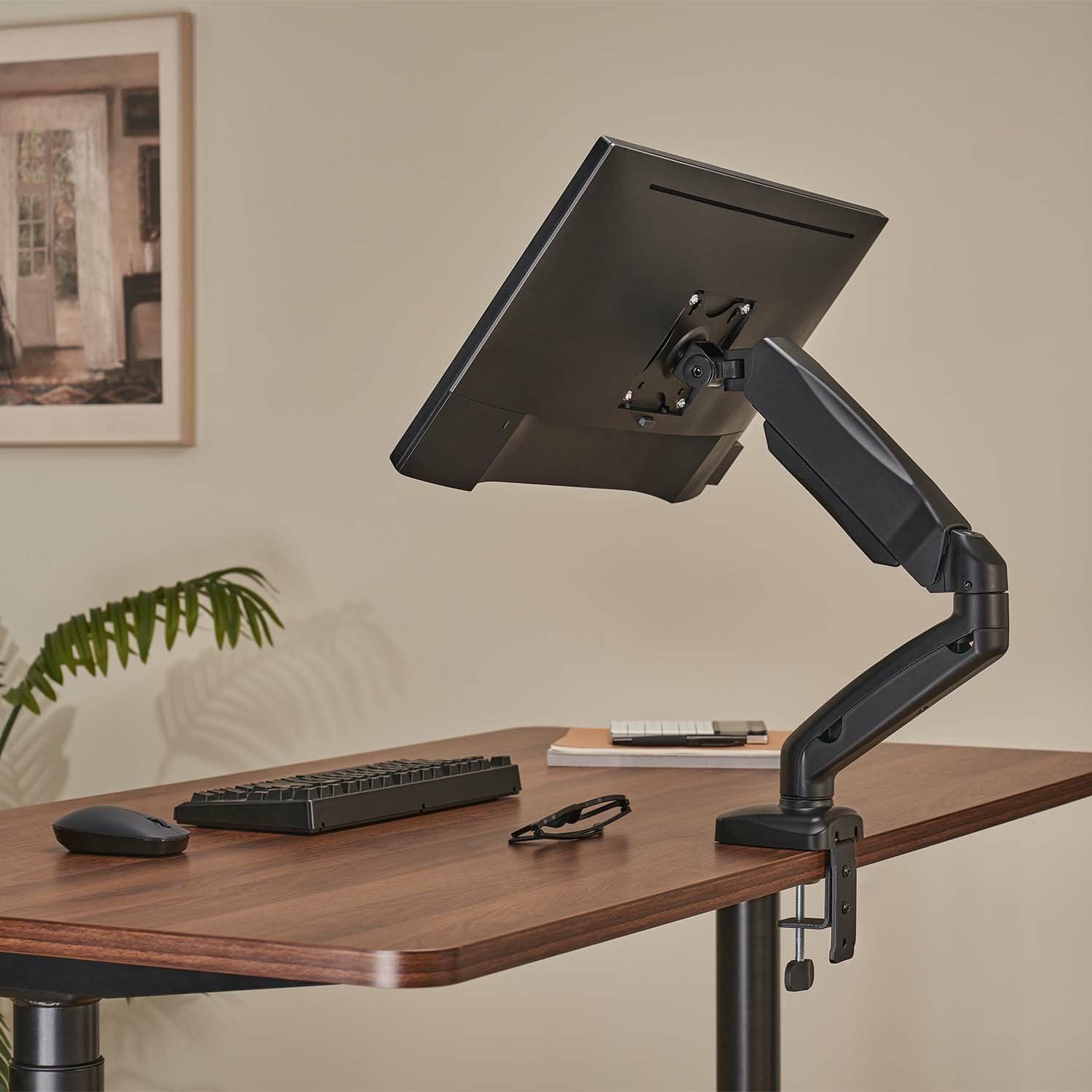 Aisens Soporte De Mesa Pro Contrapeso Giratorio E Inclinable Para Monitor/Tv 9kg (3 Pivotes - 1 Brazo) De 17-32 - Color