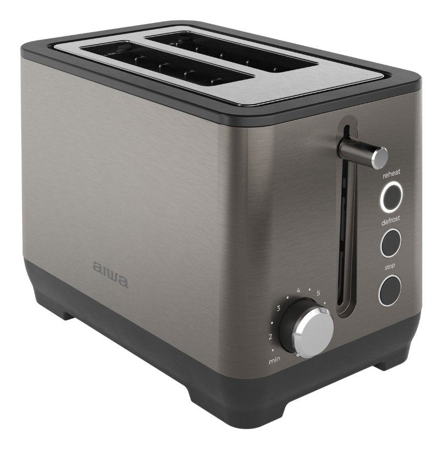 EAN 8435256810158 - Aiwa KOTAN 7 2 rebanada(s) 1000 W Negro, Acero inoxidable imagen 2