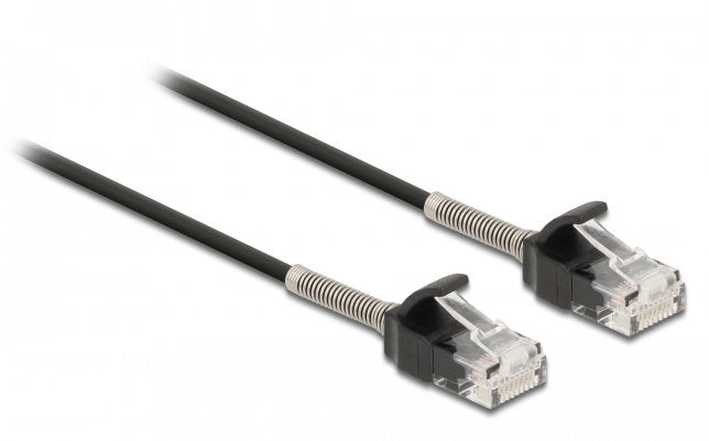 Delock Cable Rj45 Macho A Rj45 Macho Cat.6a 5 M Negro Proteccion Anti-Dobleces