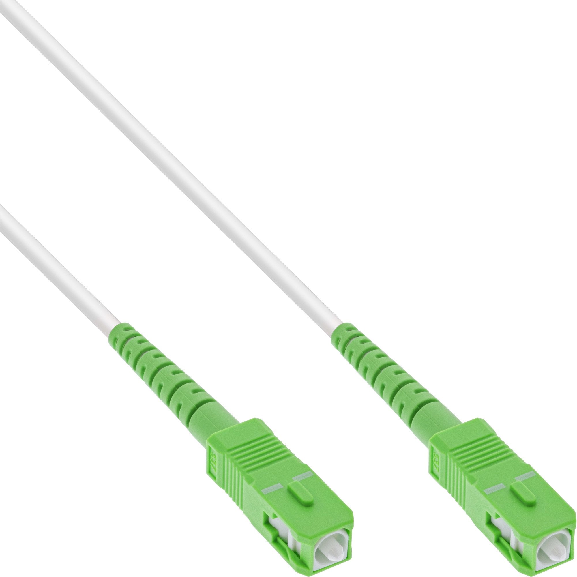 Cable Símplex De Fibra Óptica Inline, Ftth, Sc/Apc 8° A Sc/Apc 8°, 9/125 ?M, Os2, 2 M