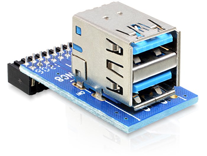 EAN 4043619418657 - DeLOCK 41865 tarjeta y adaptador de interfaz Interno USB 3.2 Gen 1 (3.1 Gen 1) imagen 1