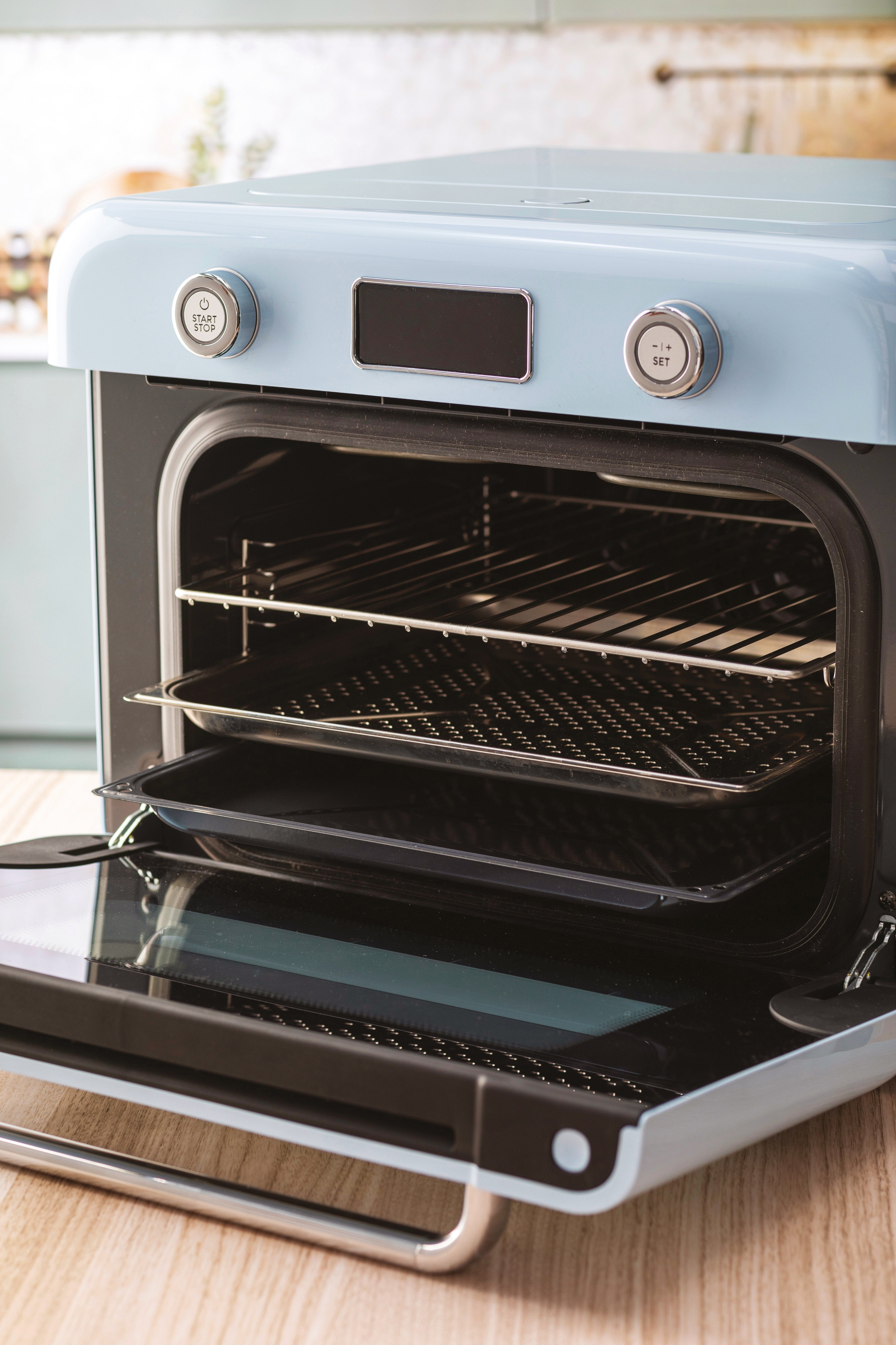 EAN 8017709333874 - Smeg COF01PBEU horno de vapor Pequeño Azul Botones, Giratorio imagen 24