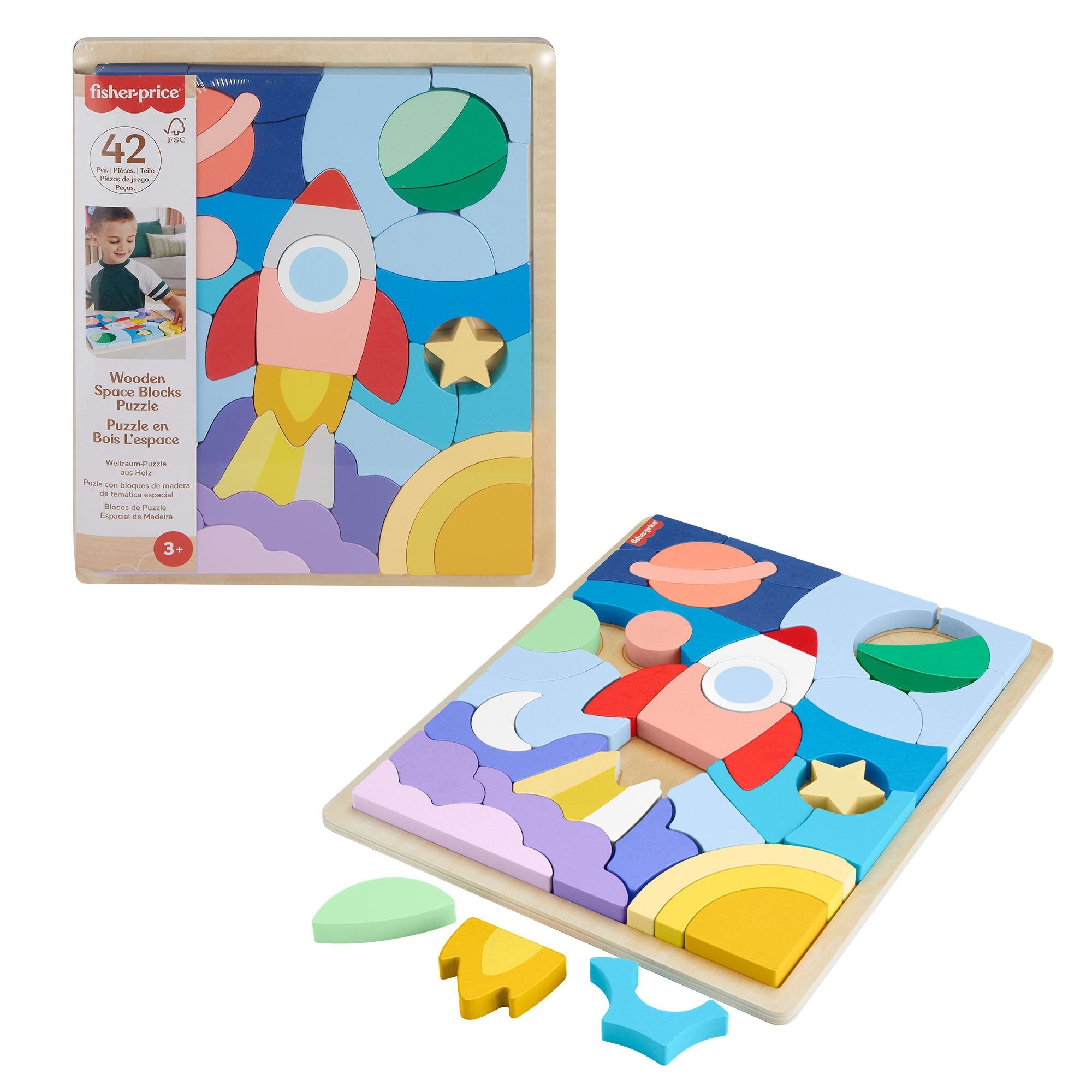 EAN 0194735241750 - Fisher-Price HXY42 puzzle Puzle de fotograma 42 pieza(s) Espacio imagen 6