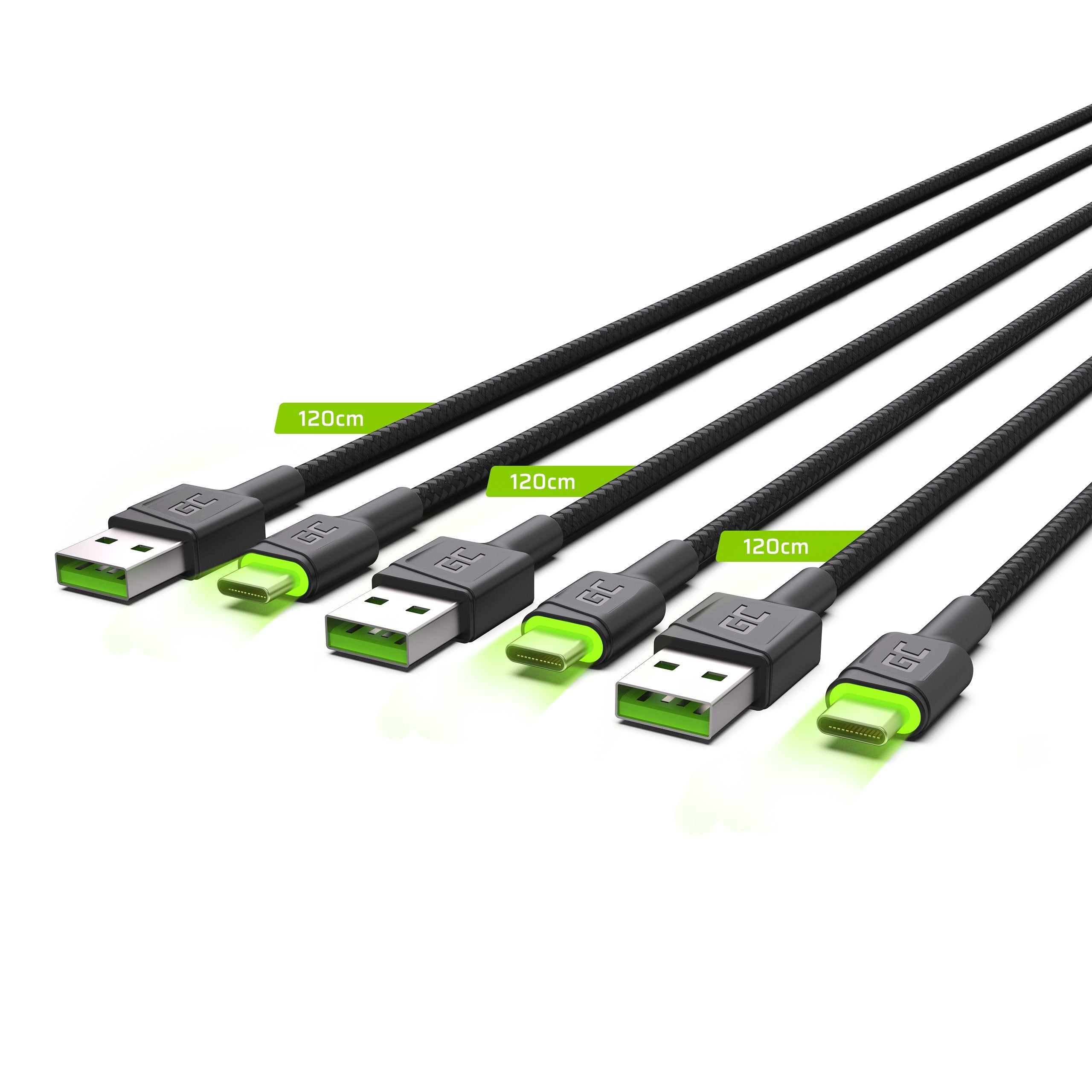 EAN 5907813961373 - Green Cell KABGCSET02 cable USB 1,2 m USB A USB C Negro imagen 3