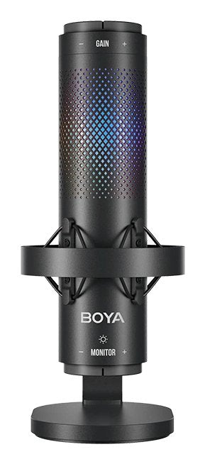 Boya Microphone Wired K9 Standing, Omnidirectional, Noise Cancellation, Real-Time Monitoring (Type-A/ Type-C To Type-C) Black Eu