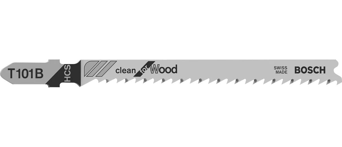 Bosch Professional Hoja De Sierra De Calar T 101 B Clean Para Madera, 100 Mm 5 Piezas 2608630030
