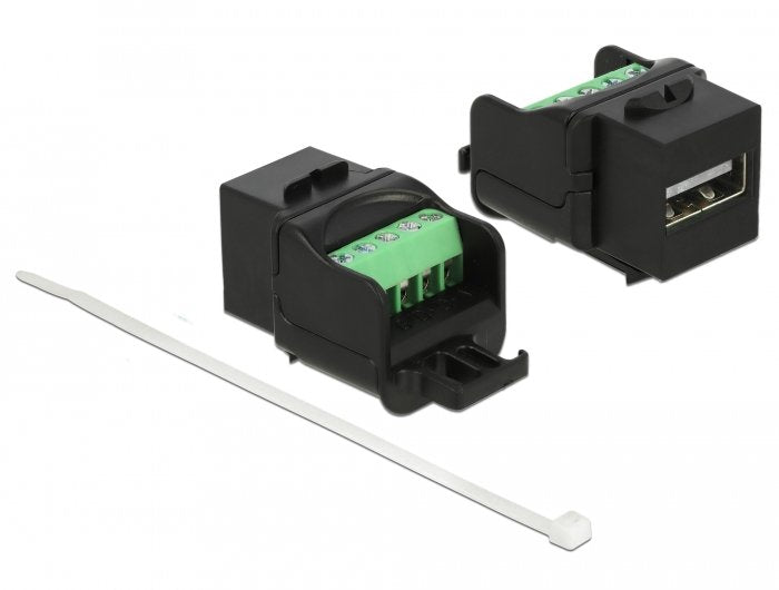 Keystone Modul Usb 2.0 A Buchse Zu Terminalblock Schwarz