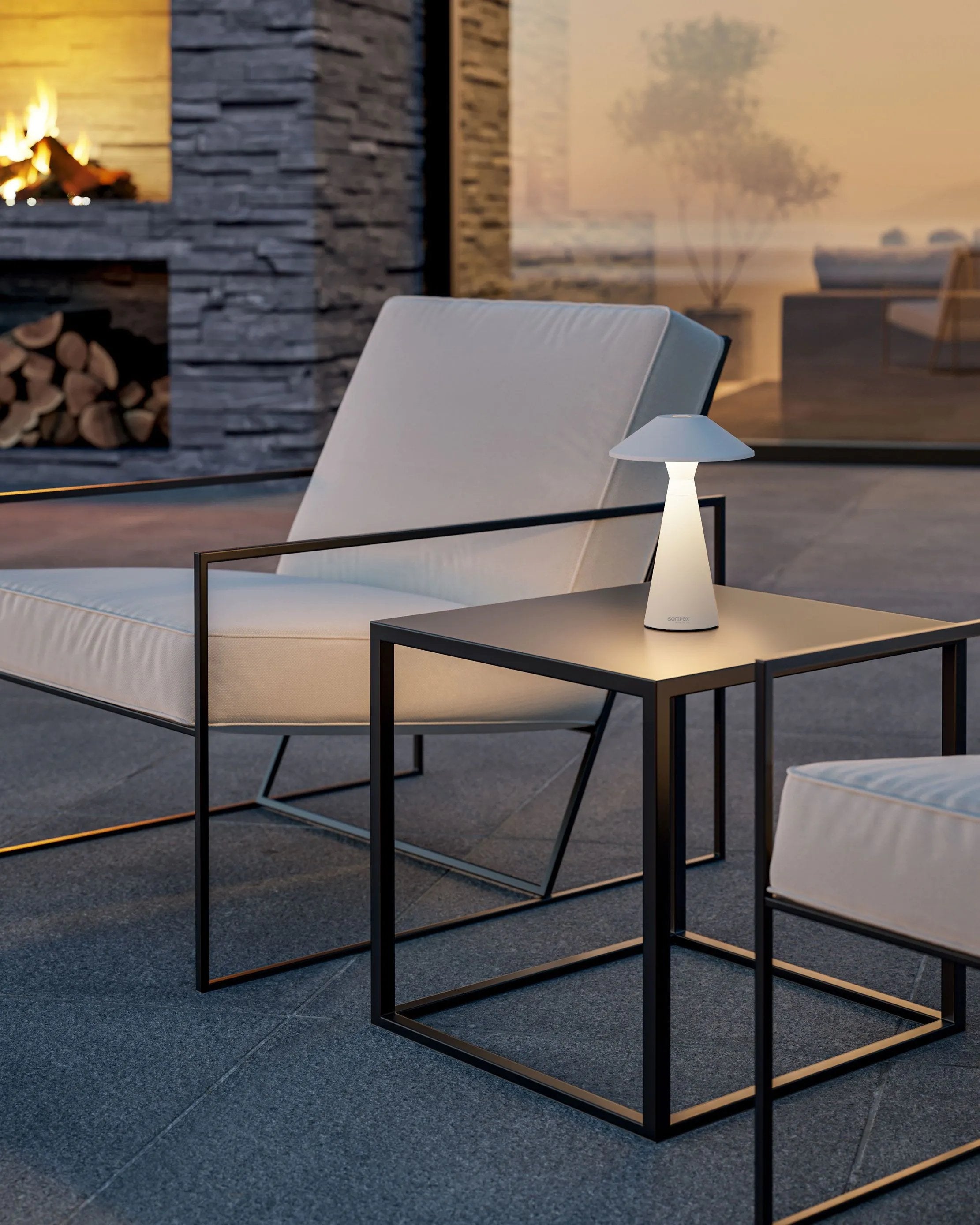 Sompex Move White Battery-Operated Outdoor Light