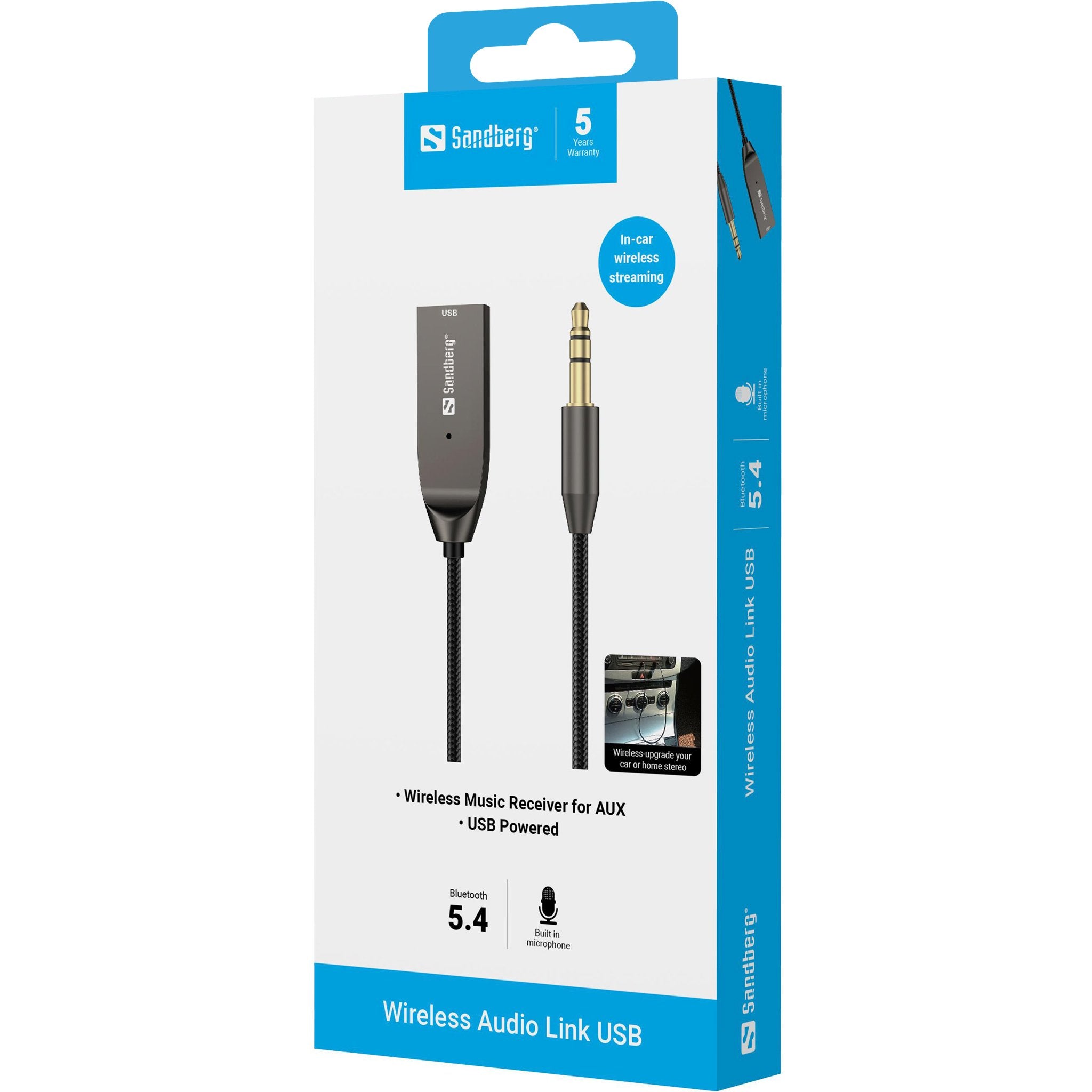 EAN 5705730450112 - Sandberg 450-11 receptor de audio bluetooth 10 m Negro imagen 5