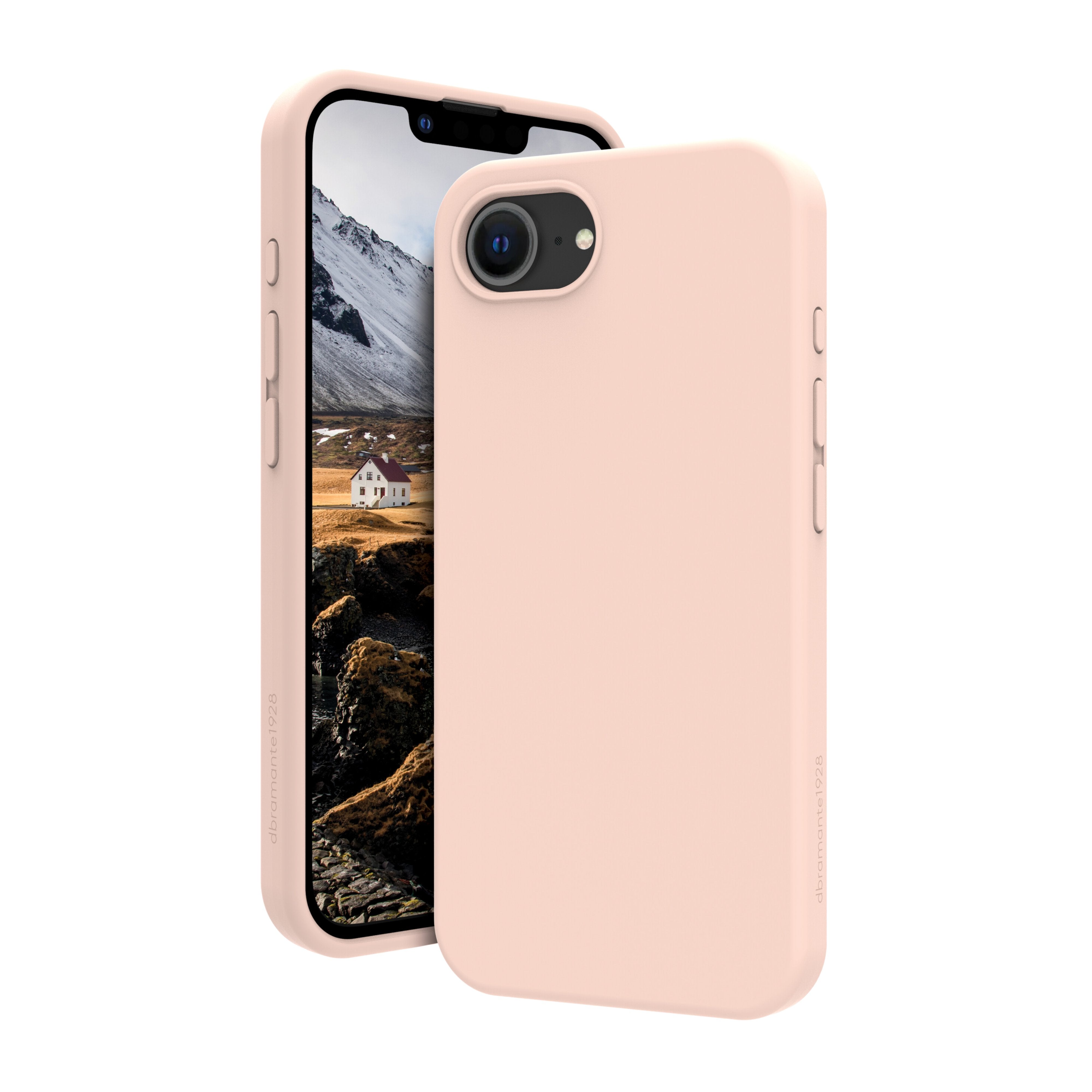 Dbramante1928 Monaco Carcasa Trasera Para Teléfono Móvil Compatibilidad Con Magsafe Silicona Plástico Arena Rosa Para Apple Iphone 16e 17e