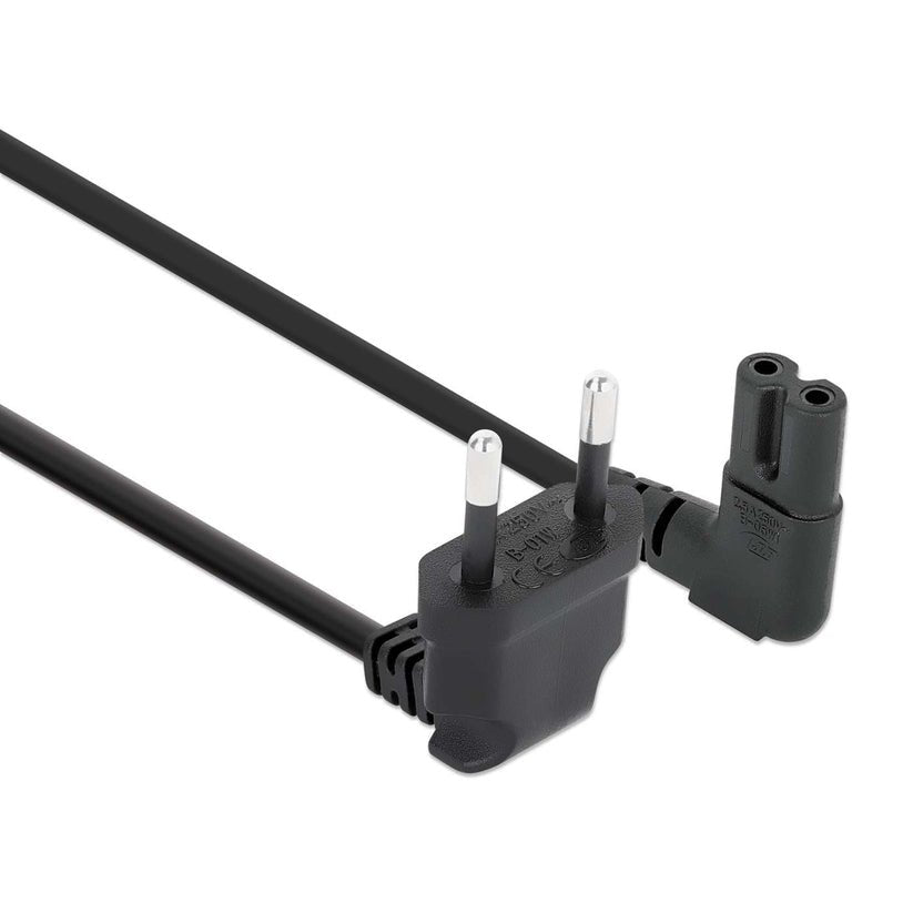 Manhattan Cable De Alimentacion C7 A Eu Cce7 16 90 Grad Gewinkelt 3m