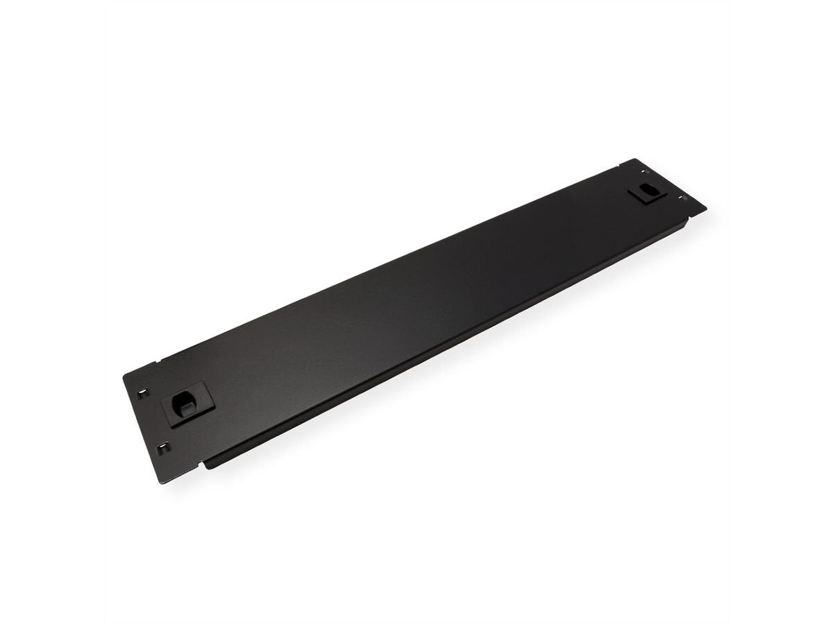 Roline 19-Zoll-Blindplatte Snap-In, 2 He, Schwarz