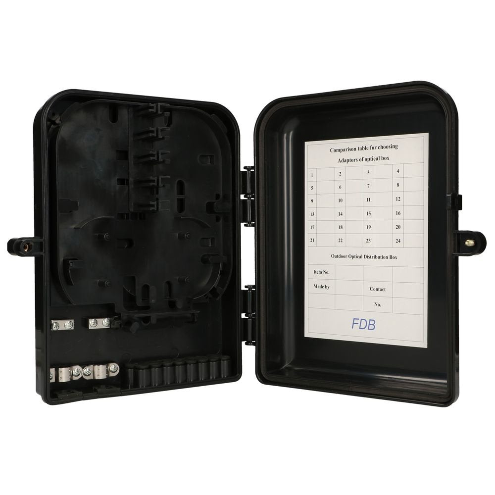 Extralink Eliza V2 16 Core Fiber Optic Terminal Box Black Mid-Span